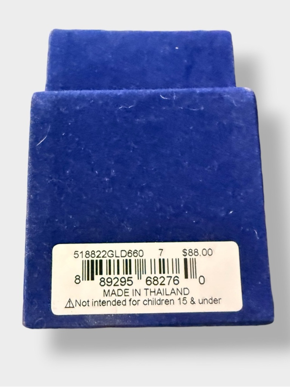 Kurt Geiger 🪢NIB Iridescent Square Cocktail Ring - Gold Tone Size 7 - Picture 2 of 4